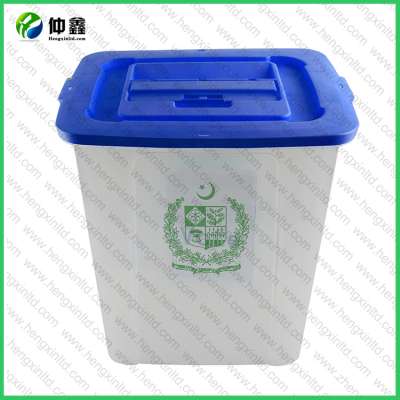 Factory wholesale PP transparent ballot box Plastic Voting Box with Security Seals