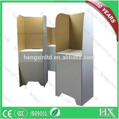 Factory Price Wholesale Recyclable Foldable Cardboard Voting Booth